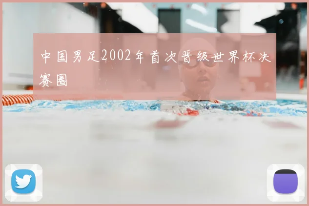 中国男足2002年首次晋级世界杯决赛圈