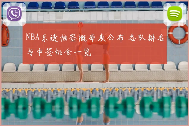NBA乐透抽签概率表公布 各队排名与中签机会一览